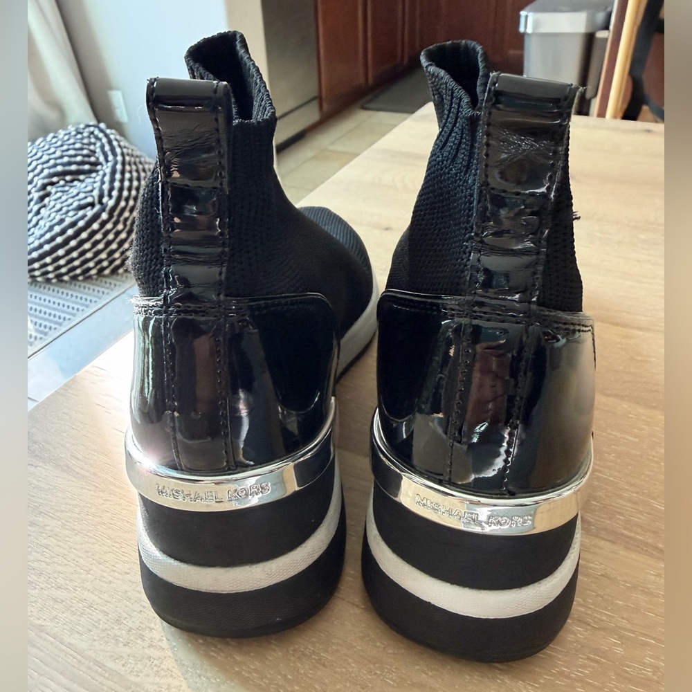 MICHAEL Michael Kors Black and Silver Sneakers